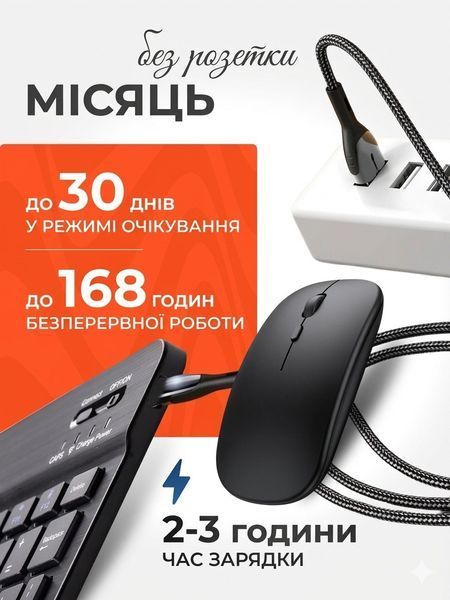 Клавіатура та миша &mdash; бездротові (Bluetooth) Laptop фото